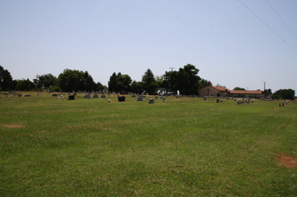Cemetery and Rockdale Church viewed from northwest corner