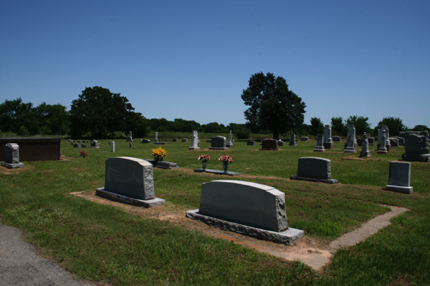 East side of cemetery from entry gate