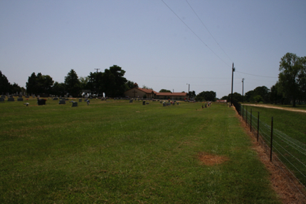 Cemetery west boundary Cemetery west boundary