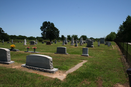 East side of cemetery from entry gate East side of cemetery from entry gate