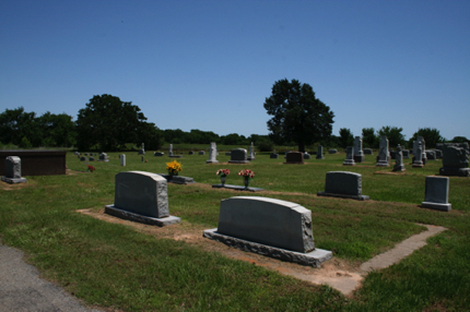 East side of cemetery from entry gate East side of cemetery from entry gate